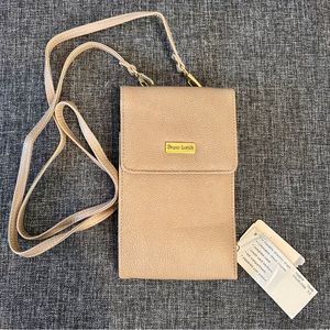 NWT Bruno Lorelli Taupe Wallet Phone Crossbody
